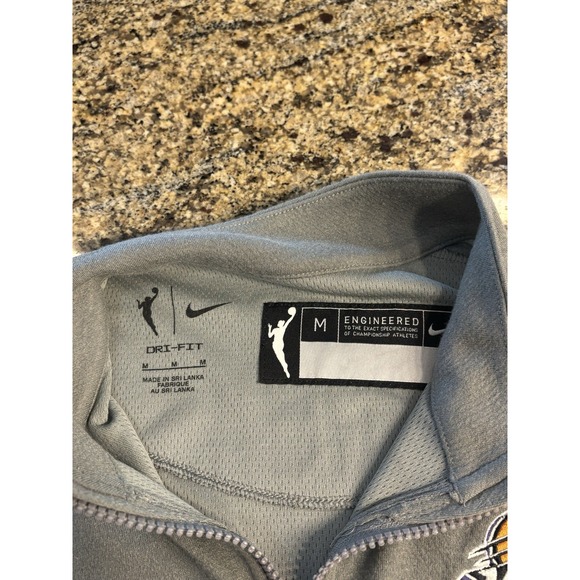 NWT Phoenix Mercury Pullover Adult Medium Nike Dri Fit WNBA 1/4 Zip Grey WNBA - Picture 3 of 10